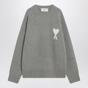 Ami Paris Grey wool blend sweater Ami De Coeur