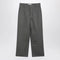 Ami Paris Grey wool canvas workwear trousers