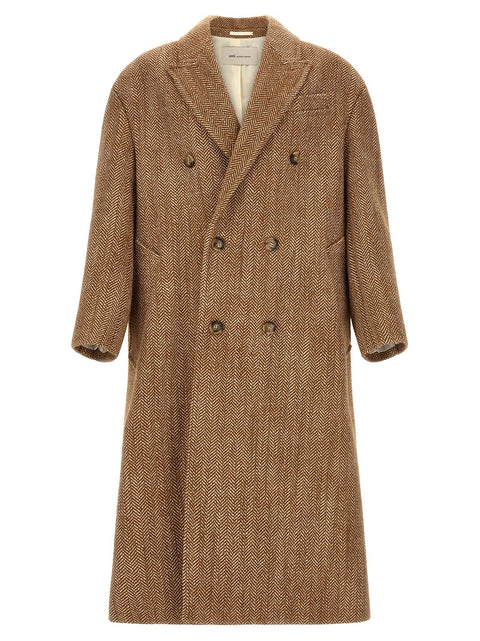 Ami Paris Herringbone Coat