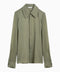 Ami Paris Olive green silk shirt