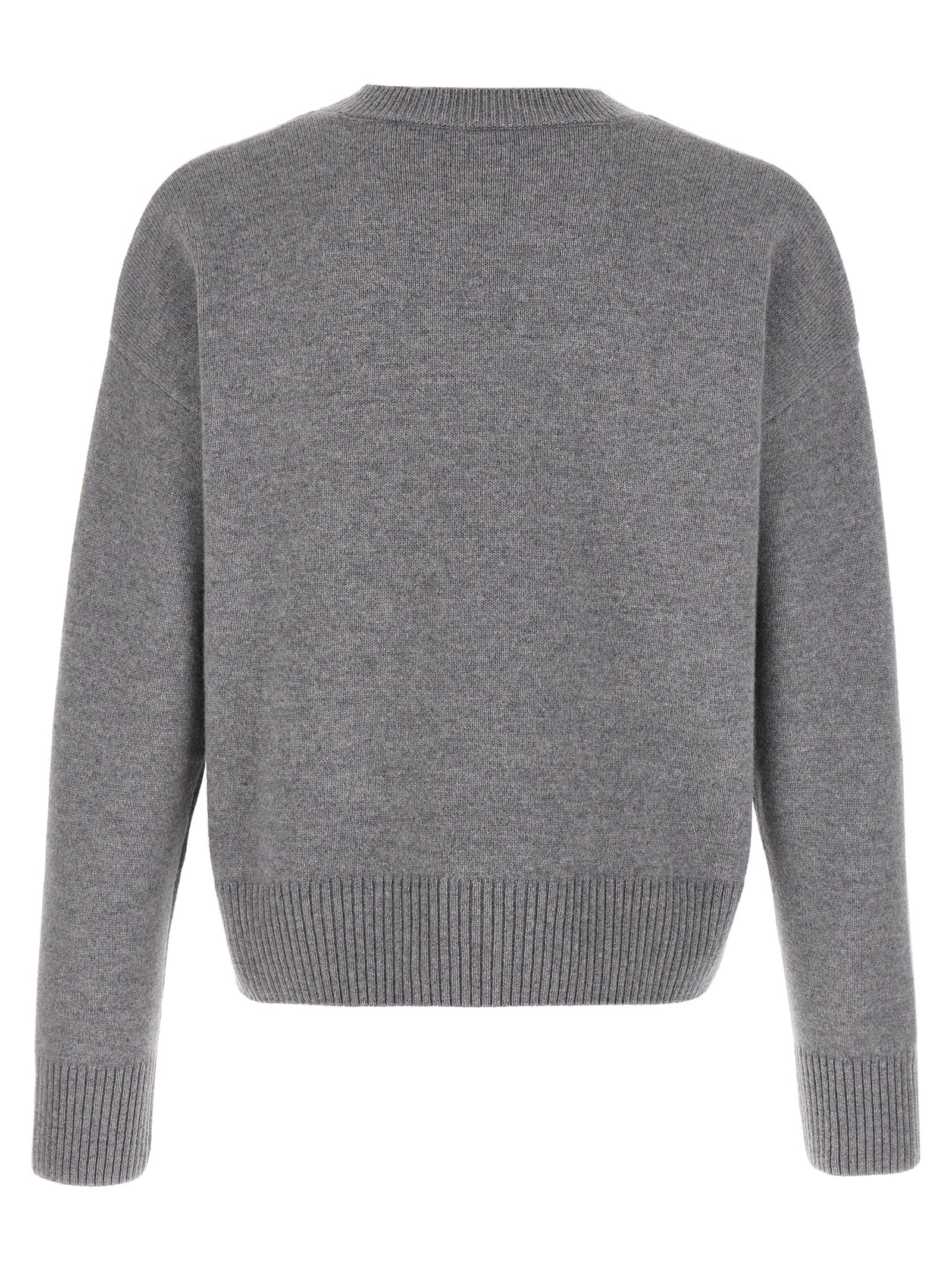 Ami Paris Puff Logo Patch Sweater