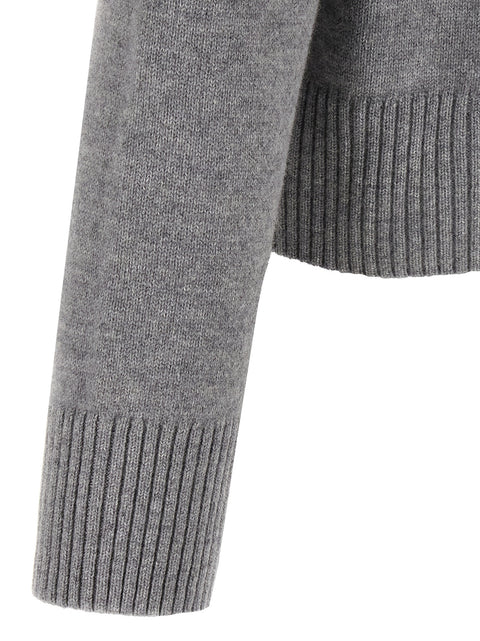 Ami Paris Puff Logo Patch Sweater