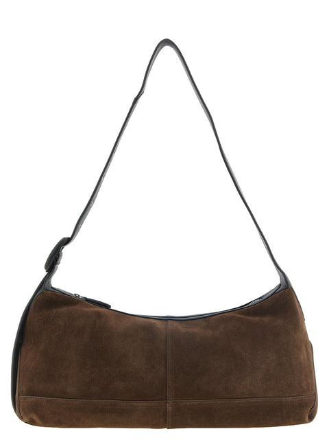 Ami Paris Small Brown Etienne Crossbody Bag