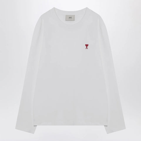 Ami Paris White Ami De Coeur sweater