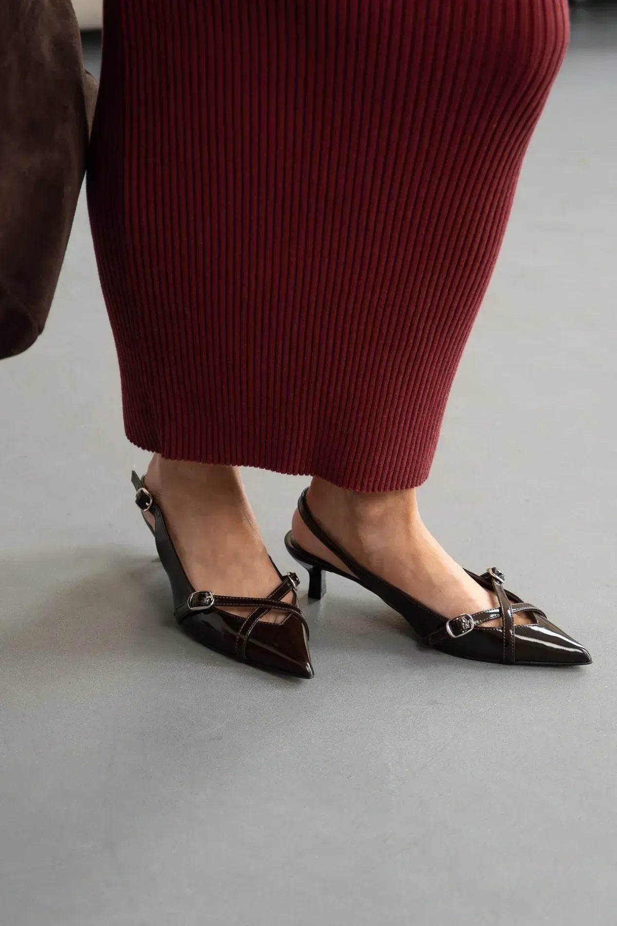 Ami Slingback Heels | Chocolate