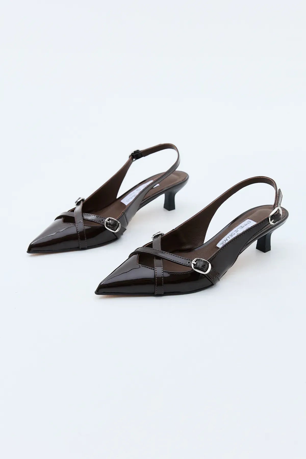 Ami Slingback Heels | Chocolate