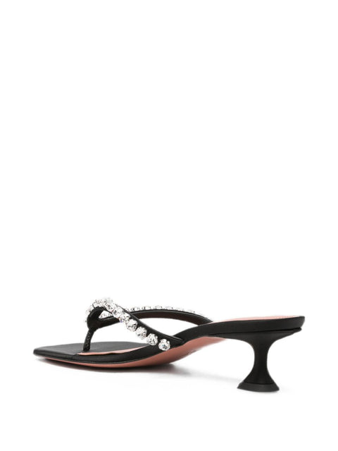 Amina Muaddi Sandals BLACK
