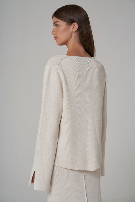 Amira Knitted Cardigan-Cardigan-Leap Concept-XS-Ecru-Urbanheer