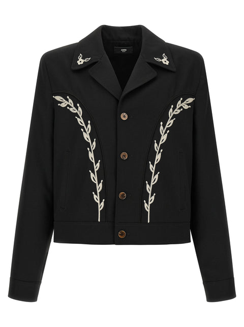 Amiri Western Jacket With Embroideries