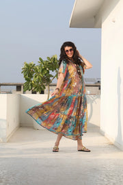 Amisha Short Sleeve Maxi Chai-Dress-Naudic-XS-Multi-Urbanheer