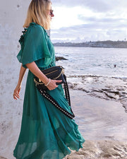 Amour Amour Ruffled Midi Dress-Dress-Belle & Bloom-XS-Urbanheer