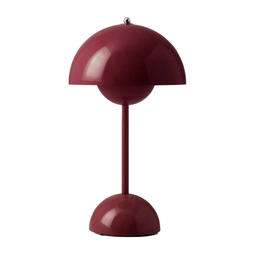 Amsterdam Modern Crystal Flowerpot Cordless Table Lamp-Table Lamp-NUMI Lamps-Dark plum-Urbanheer