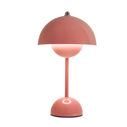 Amsterdam Modern Crystal Flowerpot Cordless Table Lamp-Table Lamp-NUMI Lamps-Pink-Urbanheer