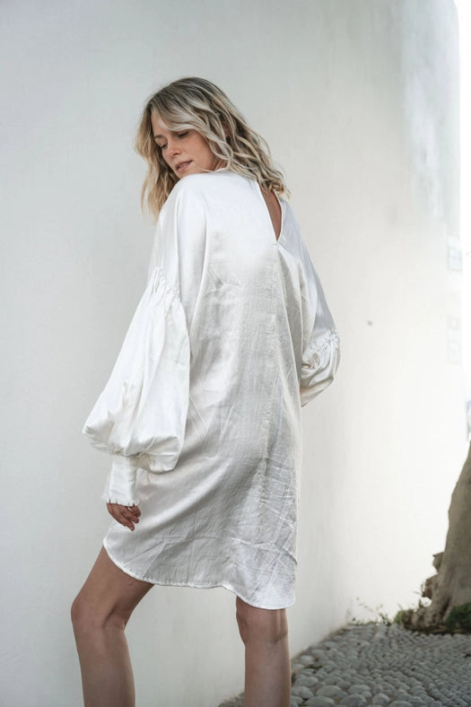 Amulet Mini Dress-Dress-A Perfect Nomad-S-WHITE-Urbanheer