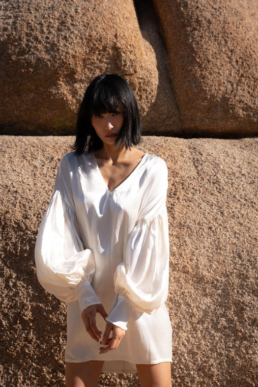 Amulet Mini Dress-Dress-A Perfect Nomad-S-WHITE-Urbanheer