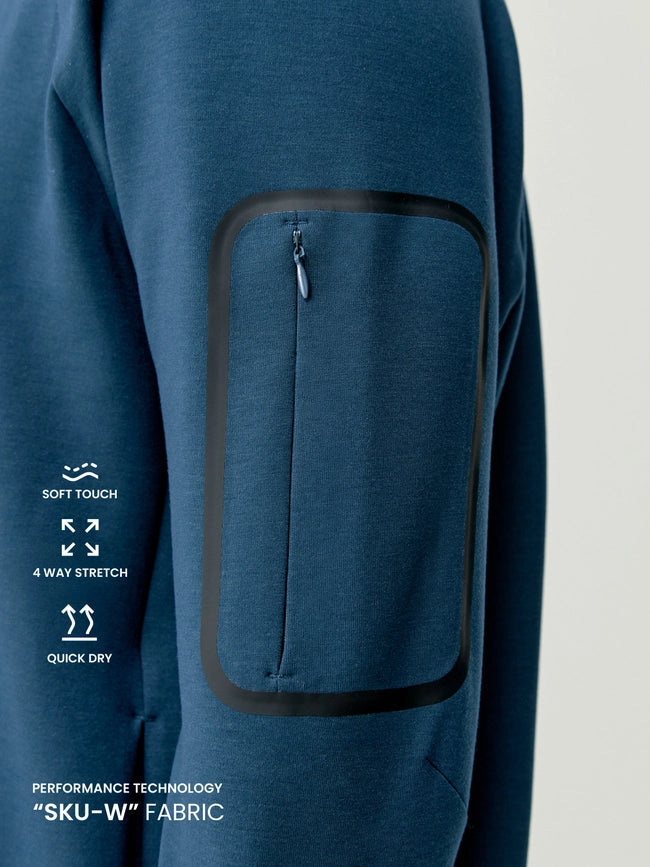 Amur Sea Blue Sweatshirt-Sweatshirt-Born Living Yoga-S-Be Blue-Urbanheer