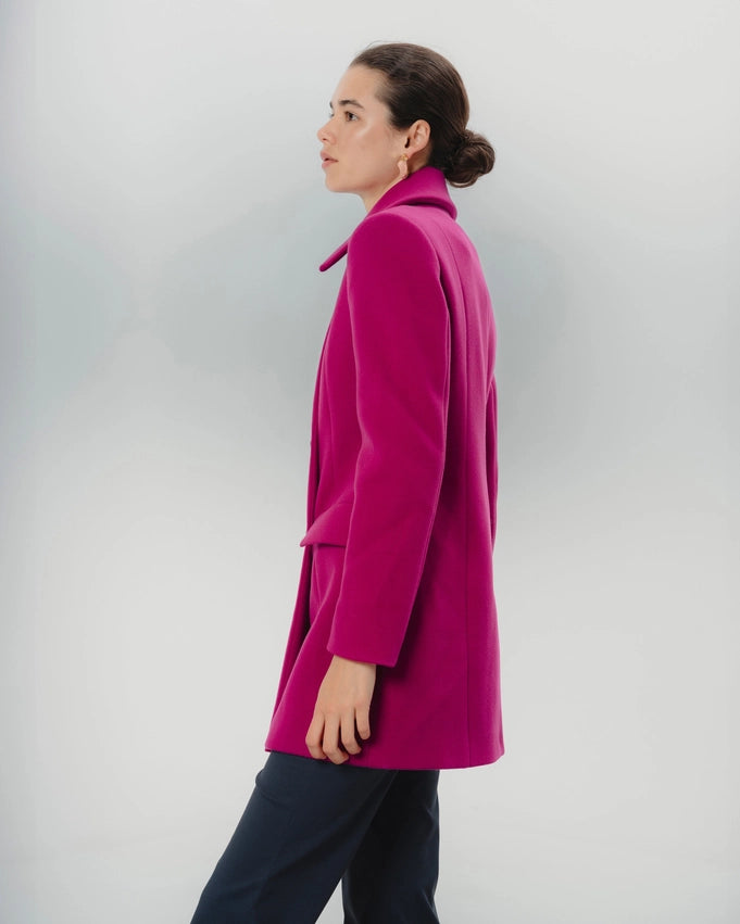 Ana Magenta Double Buttoned Coat-Coat-Dolores Promesas-36-Urbanheer