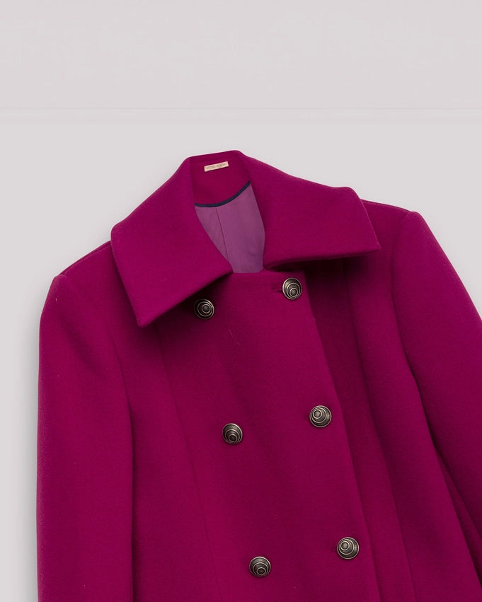 Ana Magenta Double Buttoned Coat-Coat-Dolores Promesas-36-Urbanheer