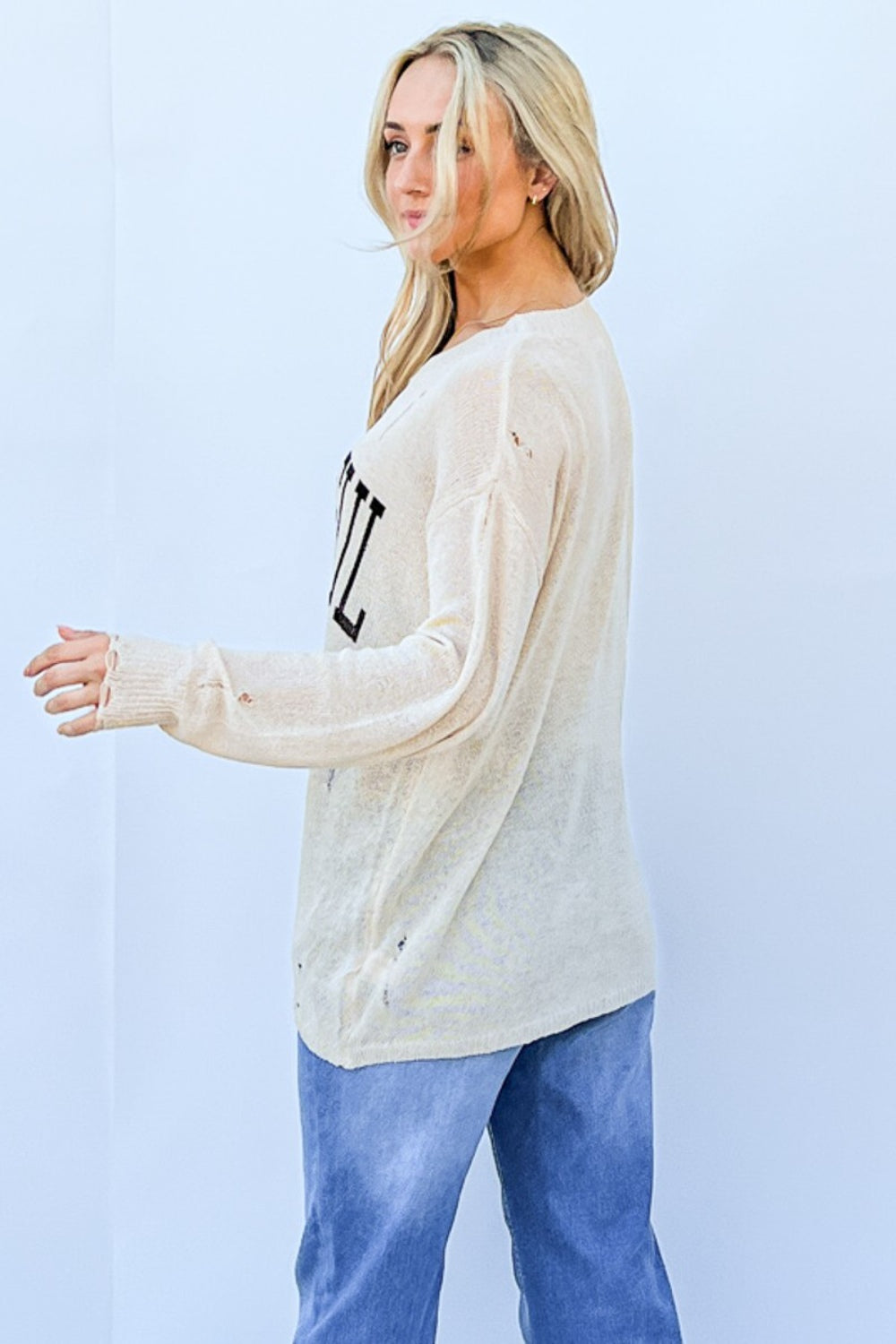 And The Why Grateful Long Sleeve Knit Top-Street 360-Beige-S/M-Urbanheer