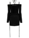 AndreĀdamo AndreÄdamo Knit ribbed mini dress