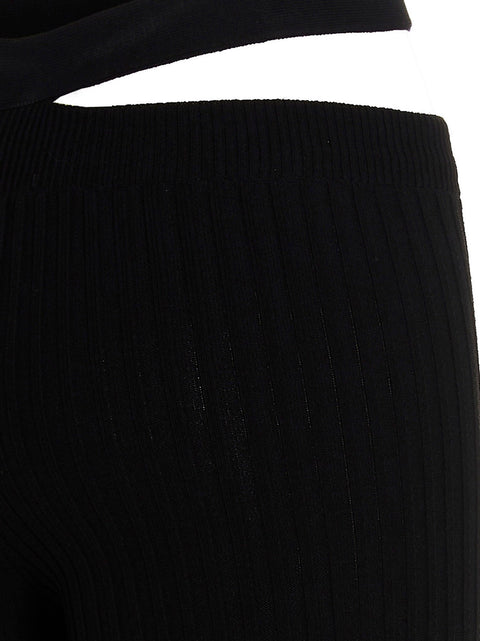 AndreĀdamo Ribbed Flared Trousers