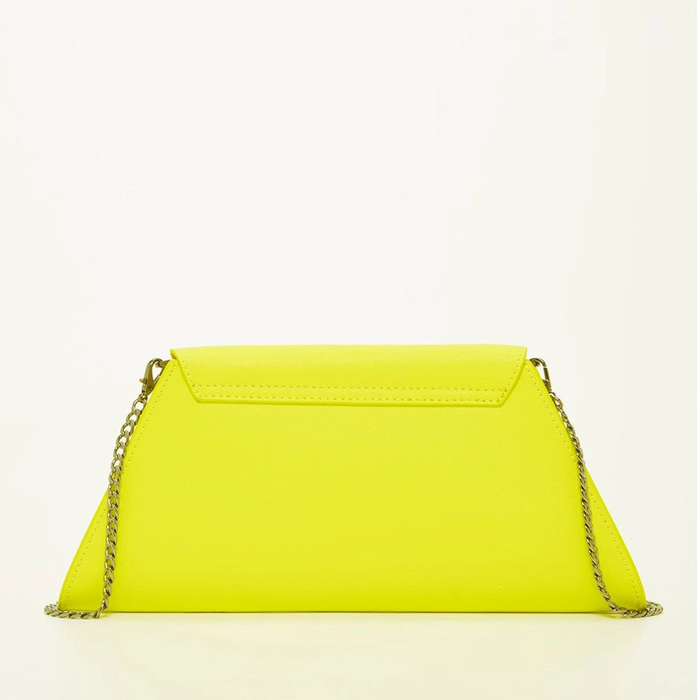 Angelica Electric Yellow Leather Clutch Purse-Bag-SUSU-WIDTH: 7.5″-12.5" HEIGHT: 5.5″ DEPTH: 1.5″-Urbanheer
