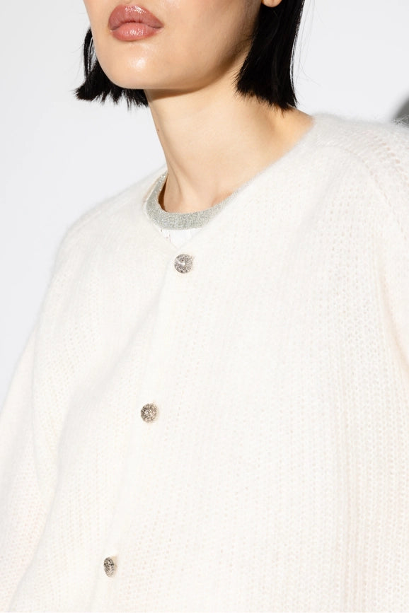 Angelo White Cardigan-Cardigan-IMPREVU-S-Urbanheer