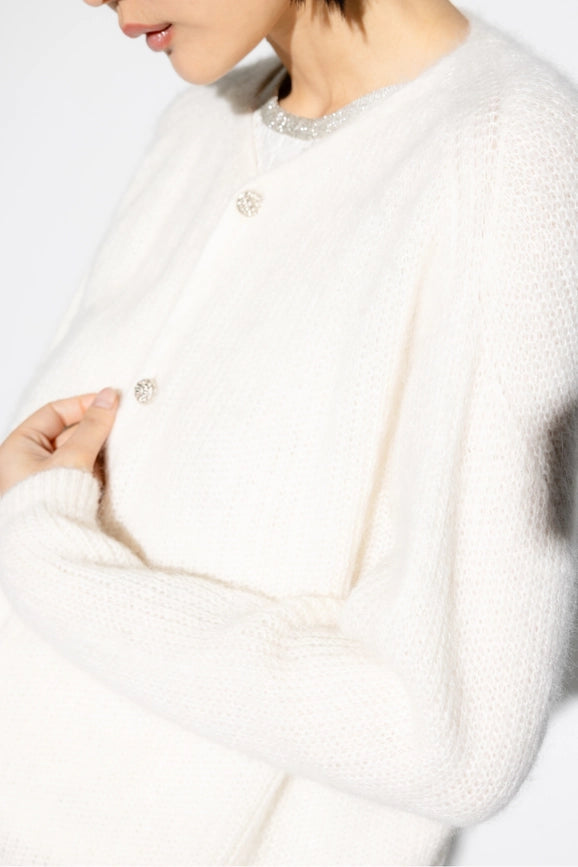 Angelo White Cardigan-Cardigan-IMPREVU-S-Urbanheer