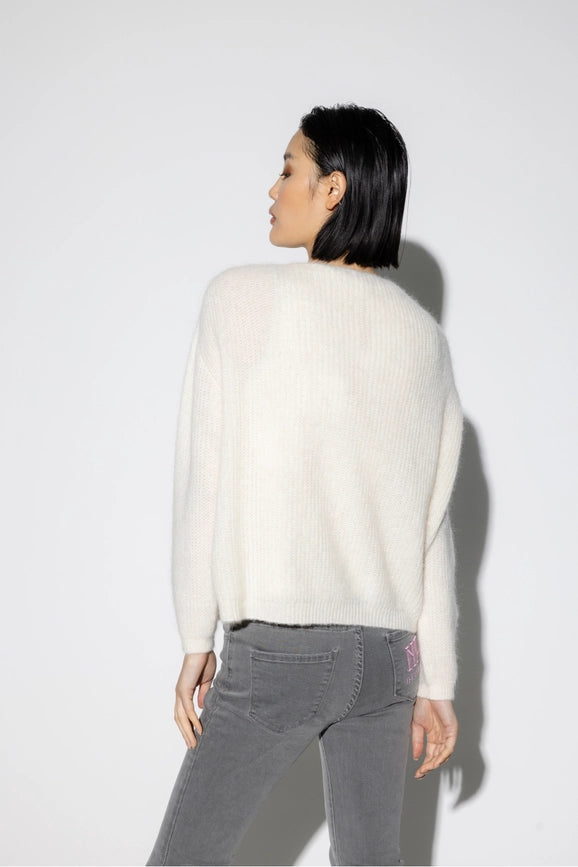 Angelo White Cardigan-Cardigan-IMPREVU-S-Urbanheer