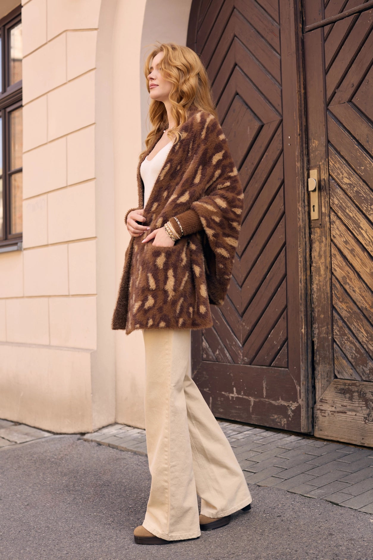 Animal Print Eyelash Knit Card