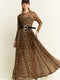 Animal Print Mesh Mock-Dress-JADE BY JANE-S-MOCHA BROWN-Urbanheer