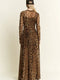 Animal Print Mesh Mock-Dress-JADE BY JANE-S-MOCHA BROWN-Urbanheer