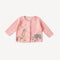 Animal Safari Embroidered Baby Cardigan Sweater (Organic)-Cardigan-Viverano Organics-0-3M-Blush Pink-Urbanheer