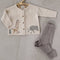 Animal Safari Embroidered Baby Cardigan Sweater (Organic)-Cardigan-Viverano Organics-0-3M-Natural-Urbanheer