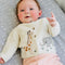 Animal Safari Embroidered Baby Cardigan Sweater (Organic)-Cardigan-Viverano Organics-0-3M-Natural-Urbanheer