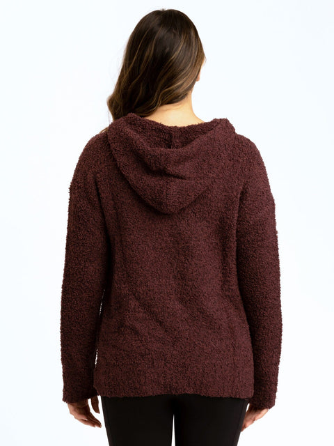 Anita Cozy Boucle Full Zip Sweater Hoodie