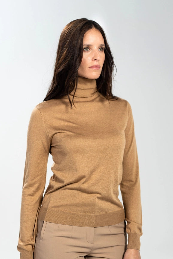 Annie Silk and Cashmere Sweater-Sweater-Bel Cashmere S.C.-S-camel-Urbanheer