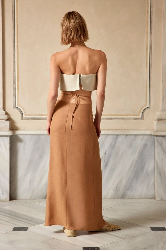 Another Tomorrow Linen Blouse-Blouse-Dor Raw Luxury-XS-Stone-Urbanheer