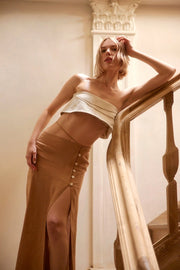 Another Tomorrow Linen Blouse-Blouse-Dor Raw Luxury-XS-Stone-Urbanheer