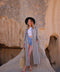 Anthracite Striped Long Linen Shirt Dress Anthracite Stripes-Dress-Moa-Front length 48.5" (123 cm) Back length 51" (130 cm) Bust width: 41" (104 cm) Waist width: 45" (114 cm) Hip width: 50" (126 cm) Arm length: 19.5" (50 cm)-Urbanheer