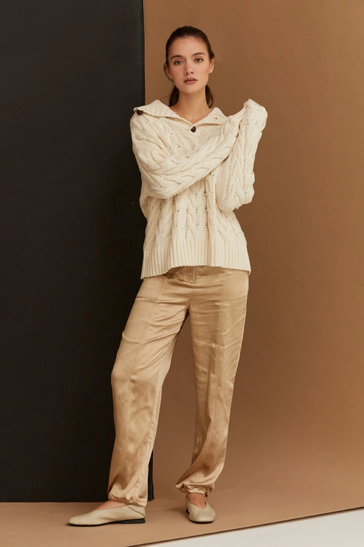 Anya Chunky Shawl Top-Top-Crescent-XS-Beige-Urbanheer