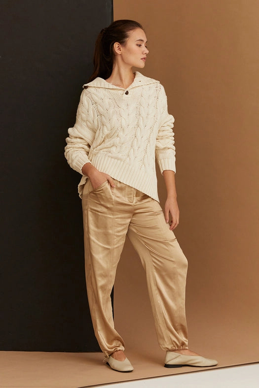 Anya Chunky Shawl Top-Top-Crescent-XS-Beige-Urbanheer