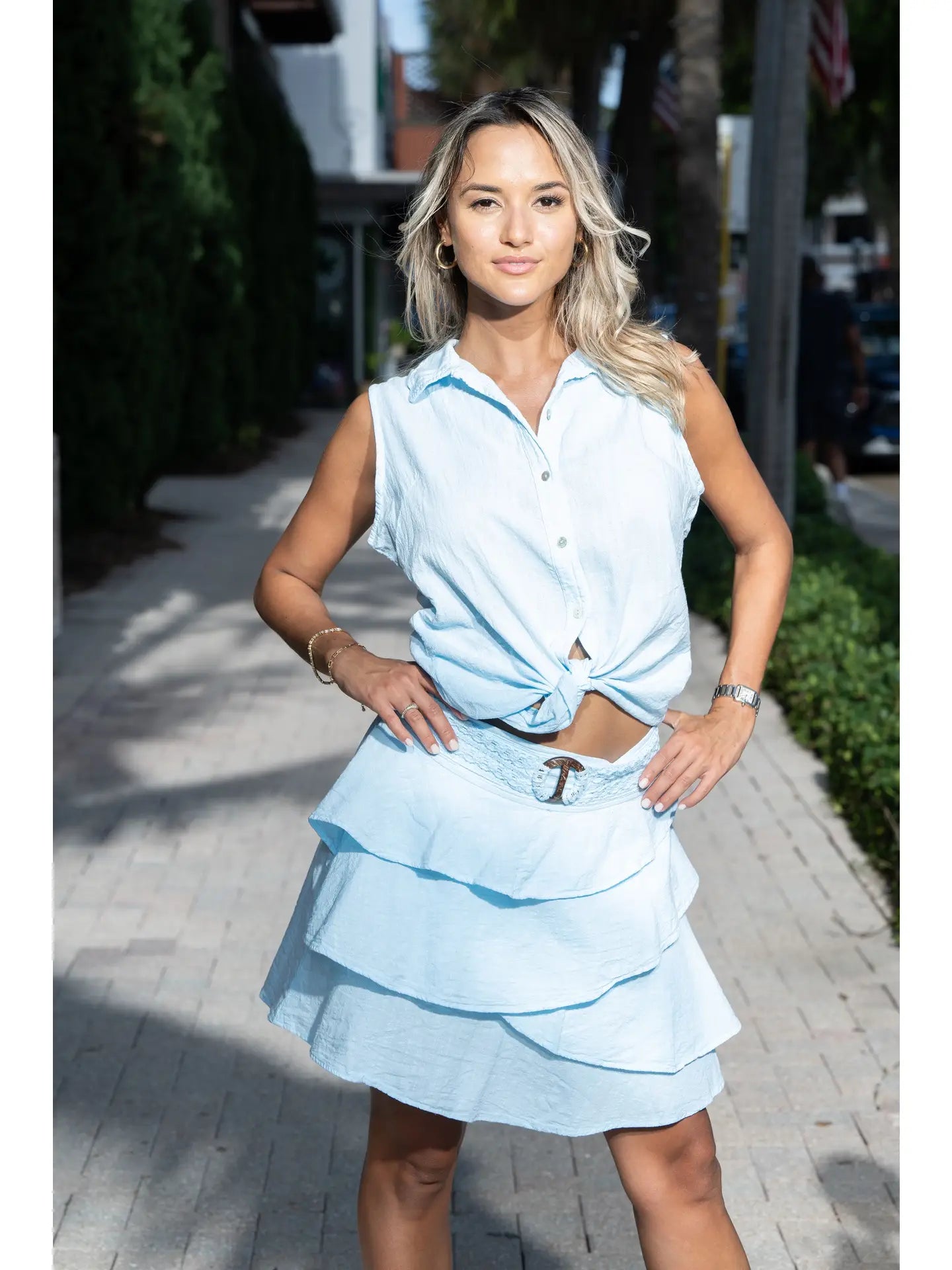Aqua Arctic Blue Skirt
