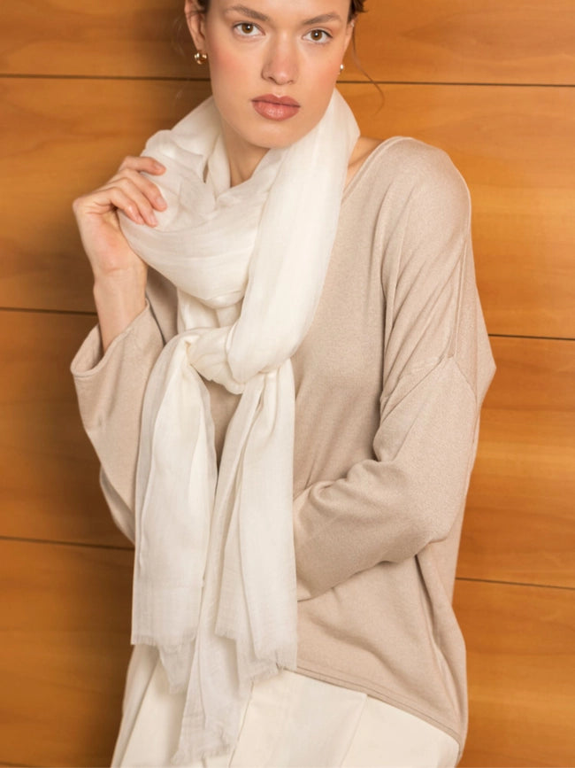 Aria Thin Sweater-Sweater-Bel Cashmere S.C.-S-Sand-Urbanheer