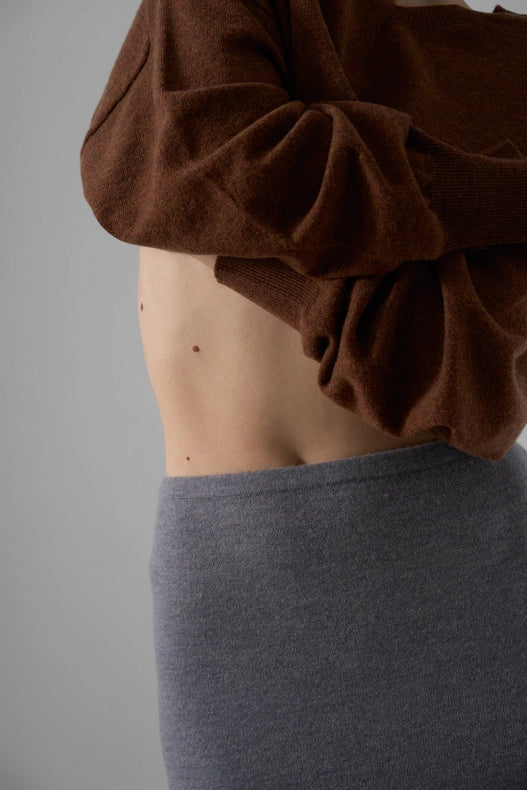 Arielle Cashmere Blend Tube Knitted Skirt (Plain)-Skirts-Leap Concept-XS-Gray-Urbanheer