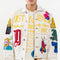 Art Dealer Graphic Nostalgic Fit Trucker Jacket-Jacket-First Row-S-L.KHAKI-Urbanheer