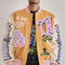 Art League Multi Patches Varsity Jacket Men-Jacket-First Row-S-Mustard-Urbanheer