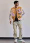 Art League Multi Patches Varsity Jacket Men-Jacket-First Row-S-Mustard-Urbanheer