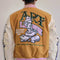 Art League Multi Patches Varsity Jacket Men-Jacket-First Row-S-Mustard-Urbanheer