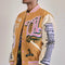 Art League Multi Patches Varsity Jacket Men-Jacket-First Row-S-Mustard-Urbanheer